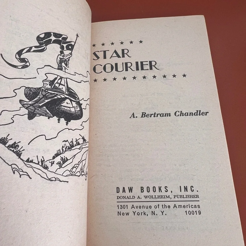 Star Courier A Bertram Chandler 1977 First DAW Printing No 234 Sci-Fi Paperback